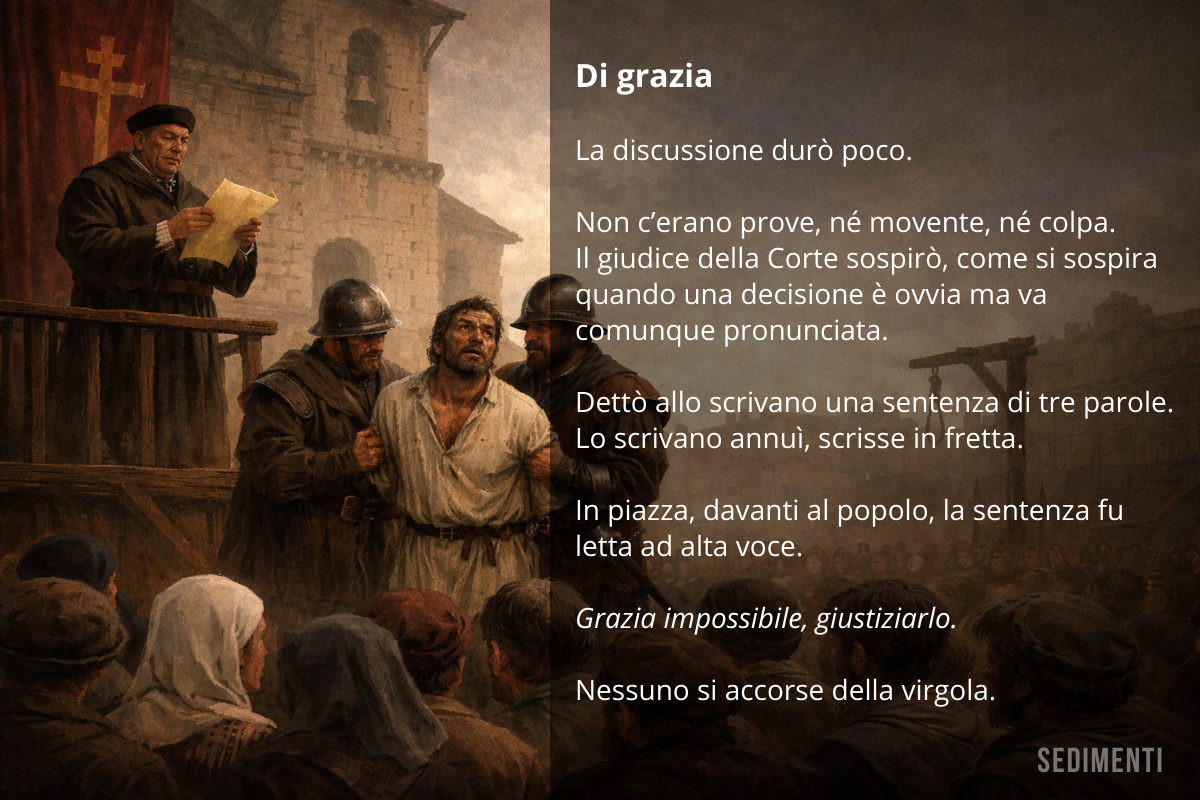 Di grazia - Sedimenti